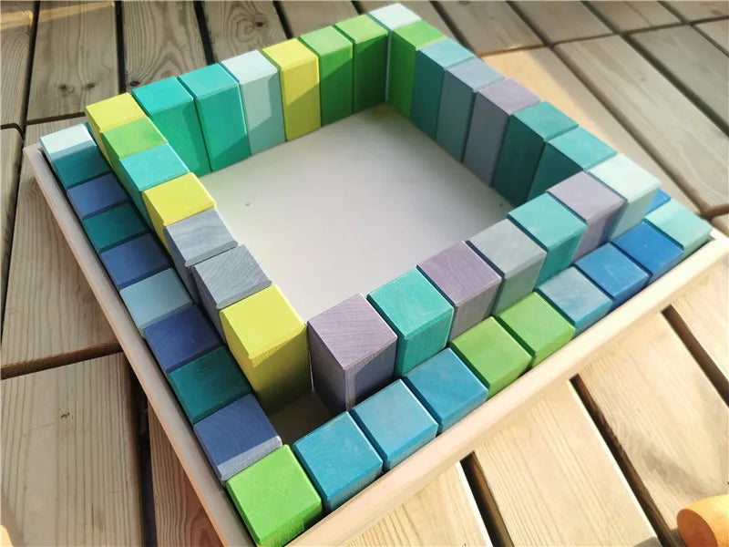 Large Basswood Building Blocks 100pc | Premium Wooden Toy Set