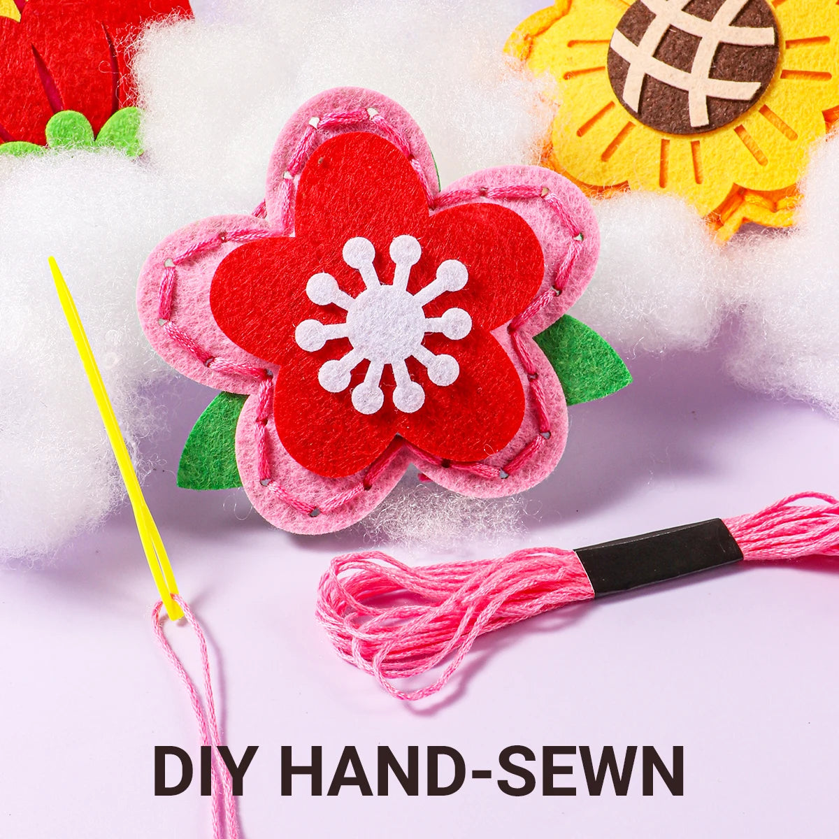 Felt Flower Sewing Kit for Kids – 9 Designs – Oliver & Company