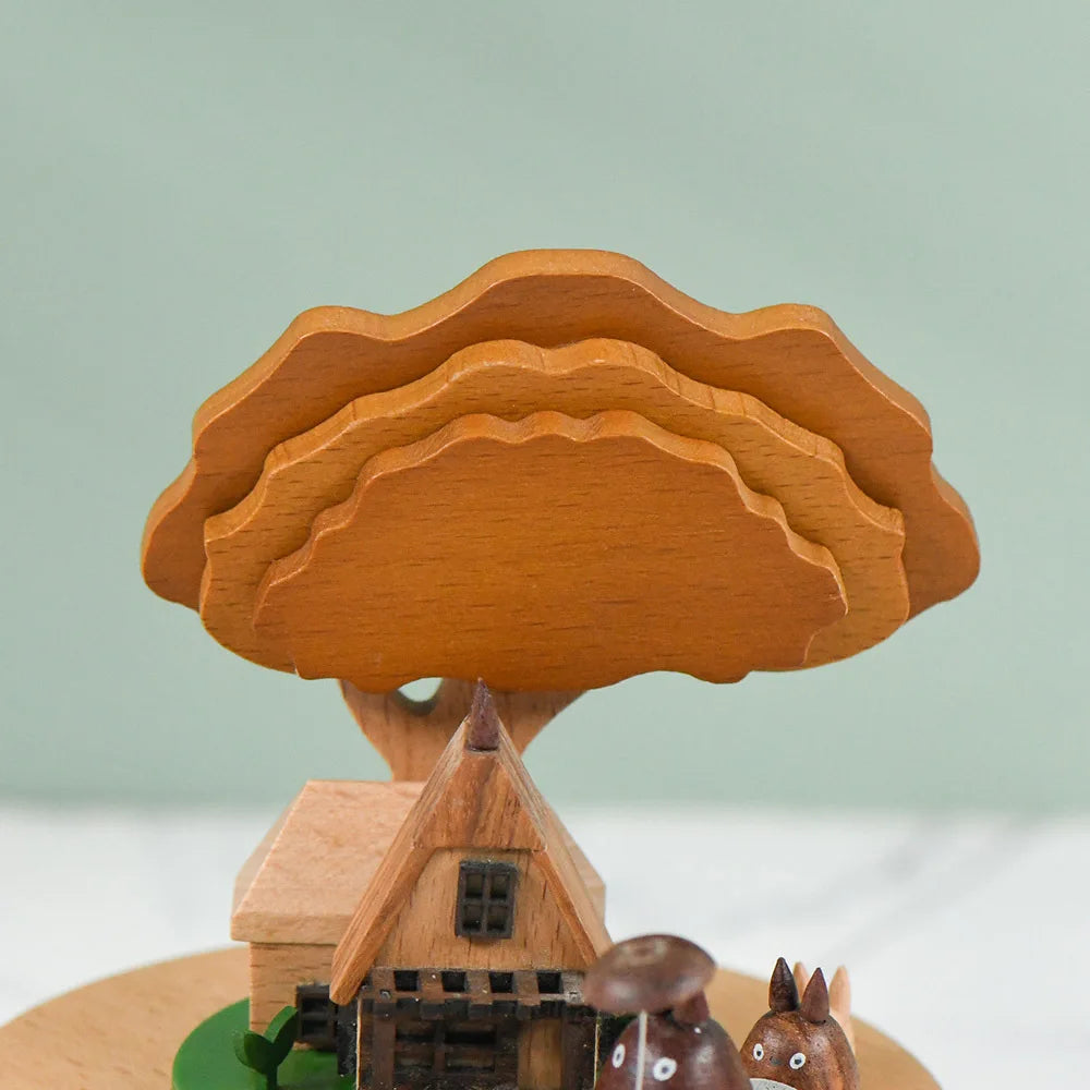 Wooden Cat Treehouse Music Box  | Oliver & Company 'Montessori Toys