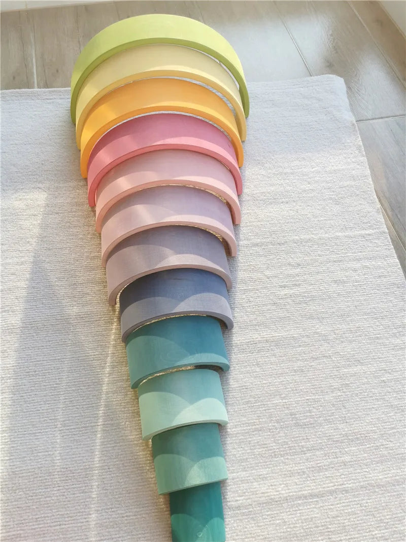 Montessori Large Basswood Arch, Semi-Circle, Tree, Peg Doll, and Ball Sets| Oliver Montessori Toys