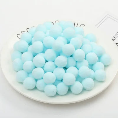 500/2000Pcs Mixed Color Fluffy Soft Colored Pompoms for Crafts