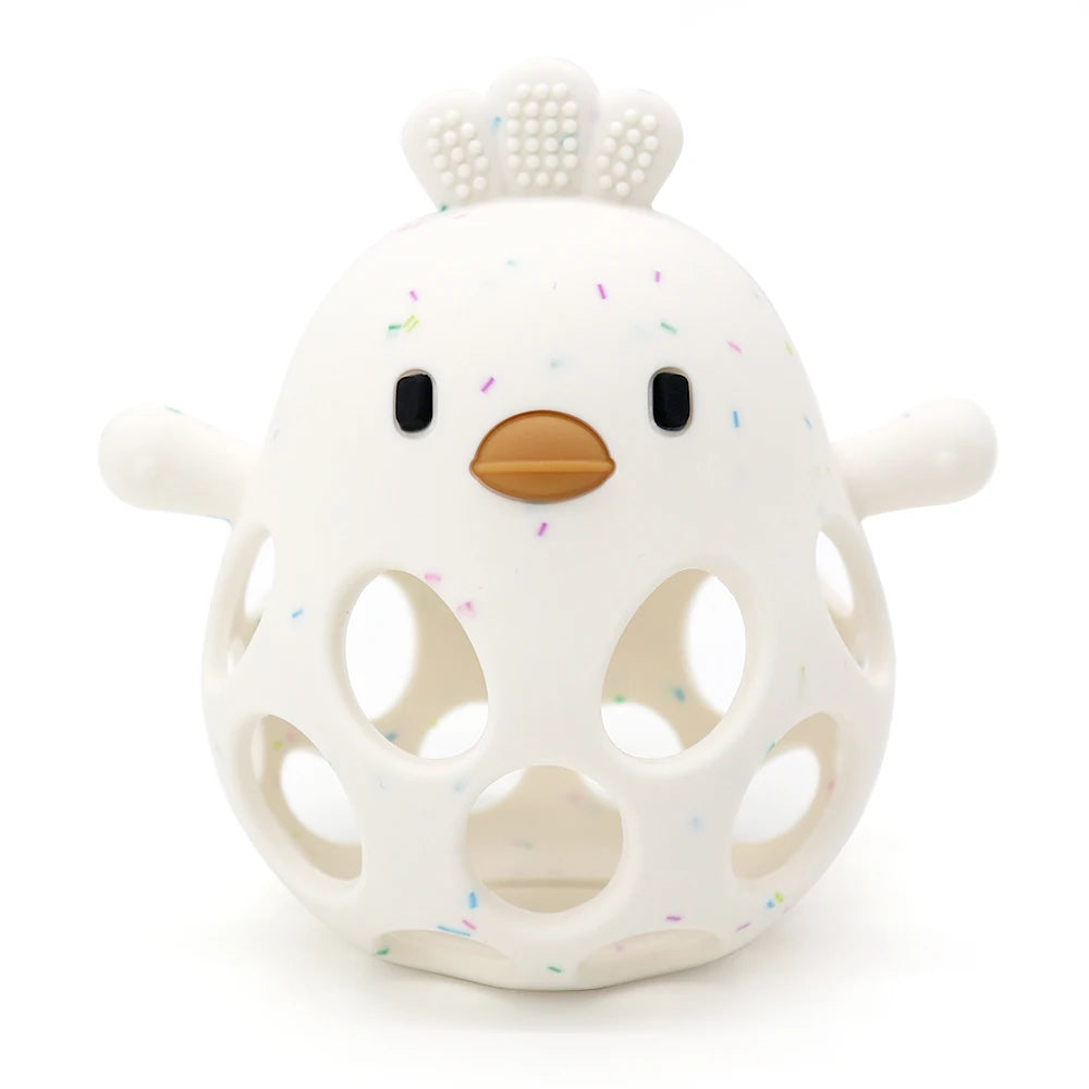 Oliver & Company Cartoon Chicken Teething Toy