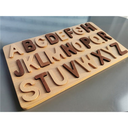 Wooden Montessori Alphabet and Number Boards
