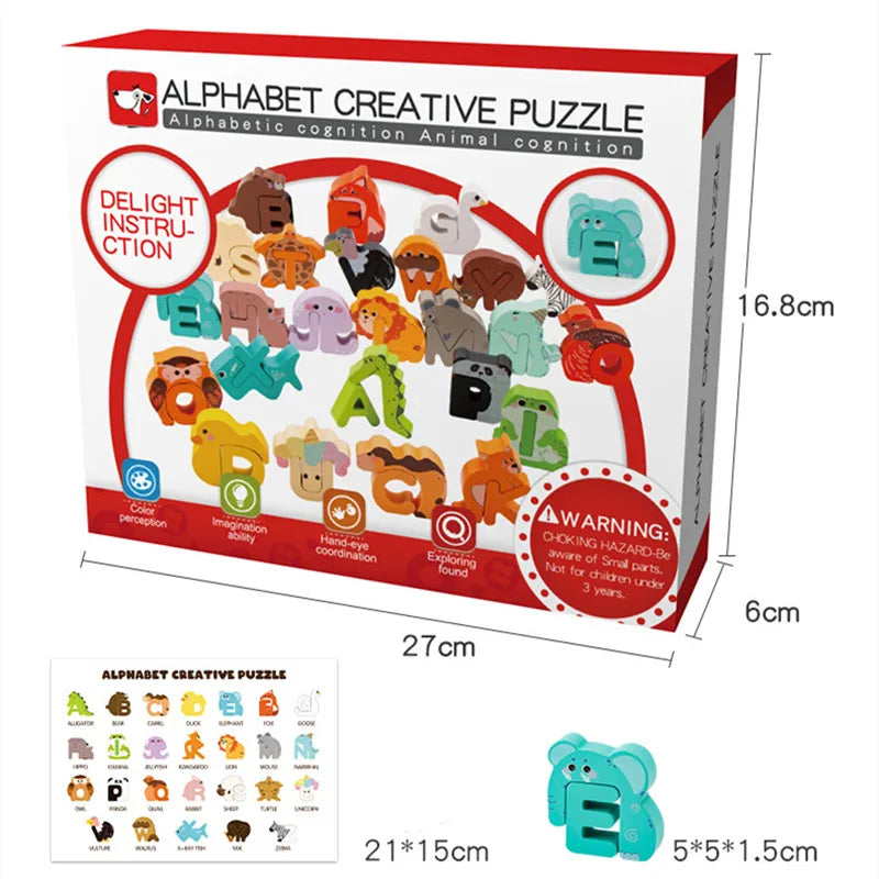 Alphabet Creative Puzzle | Oliver & Company Montessori Toys