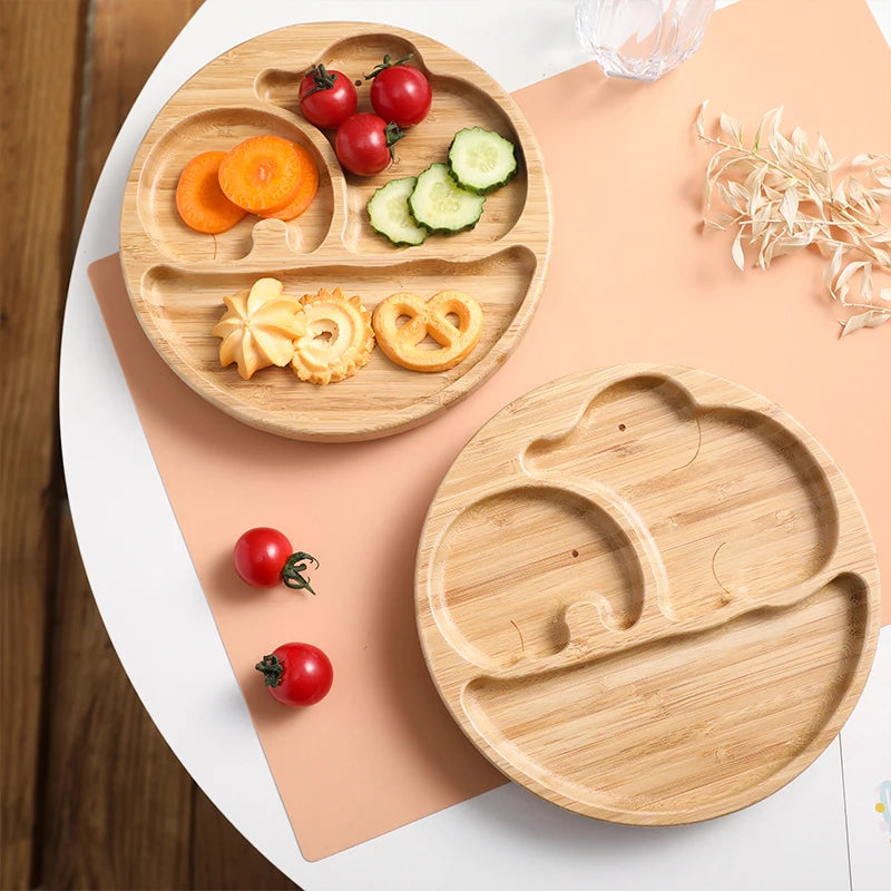 Elephant Divided Plate and Tableware Sets