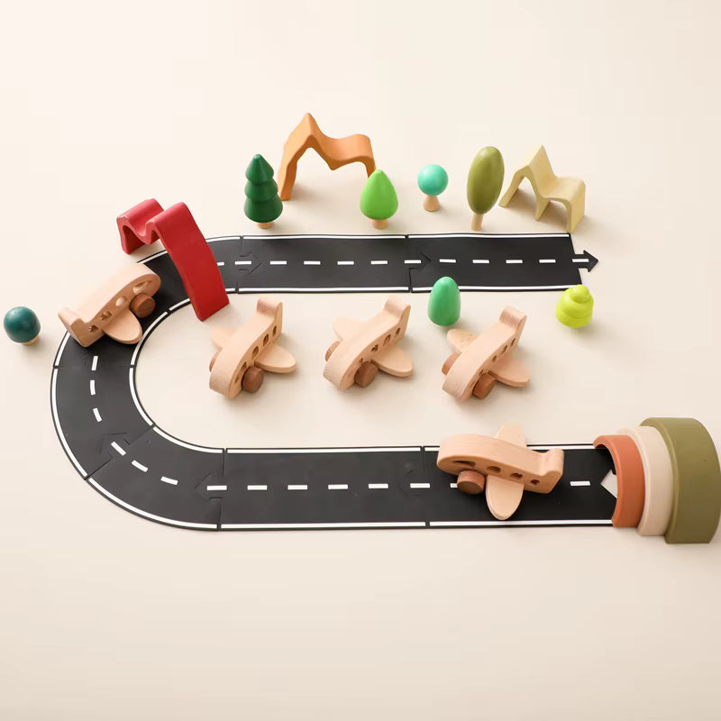 Montessori Wooden Plane Rattle Toy | Oliver and Company