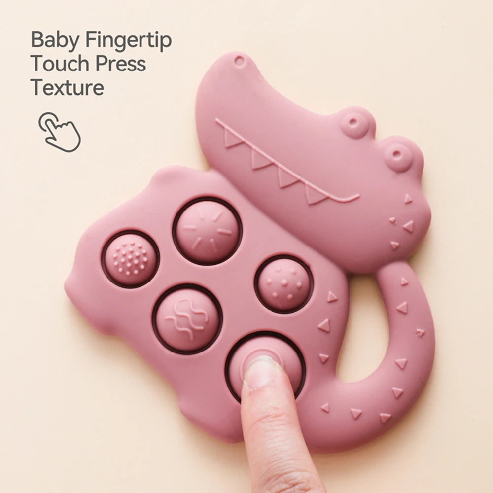 Silicone Dinosaur Baby Teether 