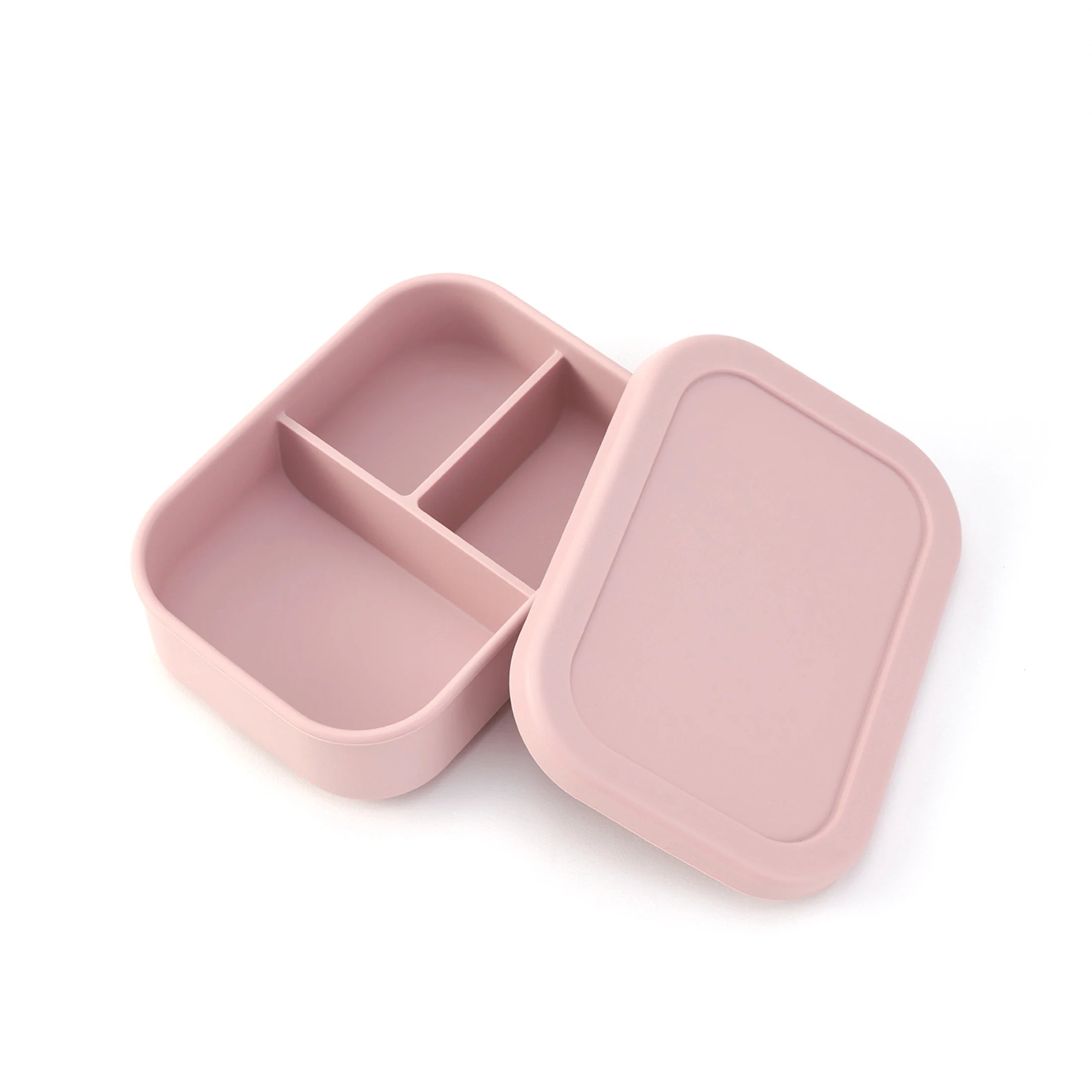 Blush 3-compartment silicone bento lunch box