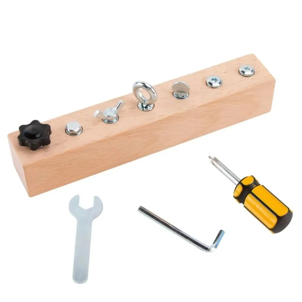 Wooden Screw & Bolt Toy