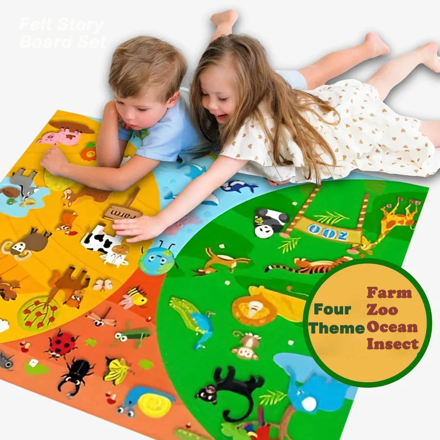 Felt Story Board for Kids – Themed Storytelling Set – Oliver & Company