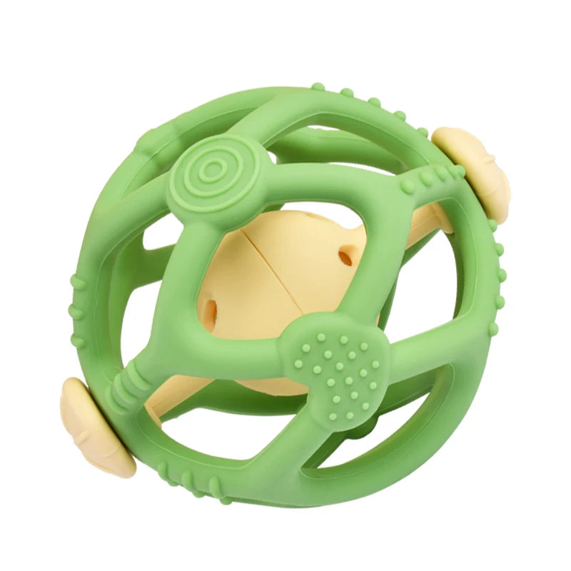 Textured Silicone Rattle Ball