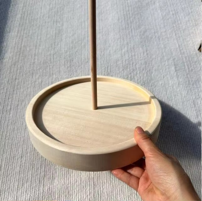 Wooden Marble Run Tower – Montessori Rainbow Spiral STEM Toy