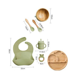 Baby Bamboo Tableware Sets - Oliver & Company Montessori Toys