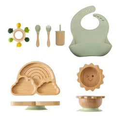 Baby Bamboo Tableware Sets - Oliver & Company Montessori Toys