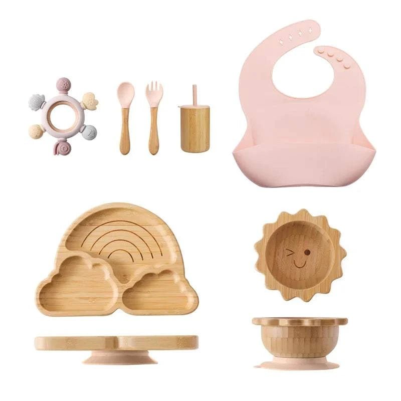 Baby Bamboo Tableware Sets - Oliver & Company Montessori Toys