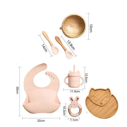 Baby Bamboo Tableware Sets - Oliver & Company Montessori Toys