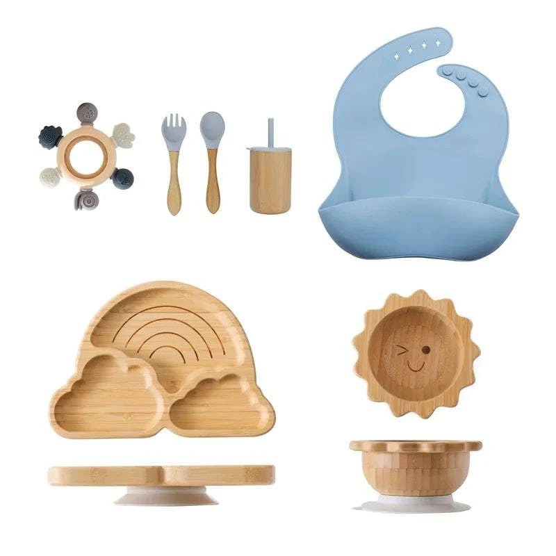 Baby Bamboo Tableware Sets - Oliver & Company Montessori Toys