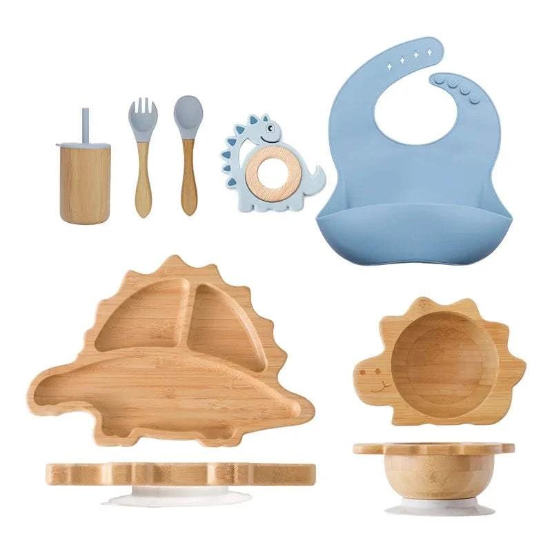 Baby Bamboo Tableware Sets - Oliver & Company Montessori Toys