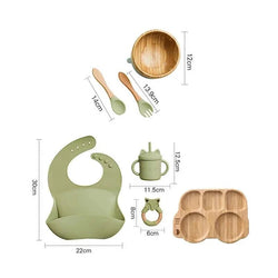 Baby Bamboo Tableware Sets - Oliver & Company Montessori Toys