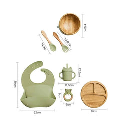 Baby Bamboo Tableware Sets - Oliver & Company Montessori Toys