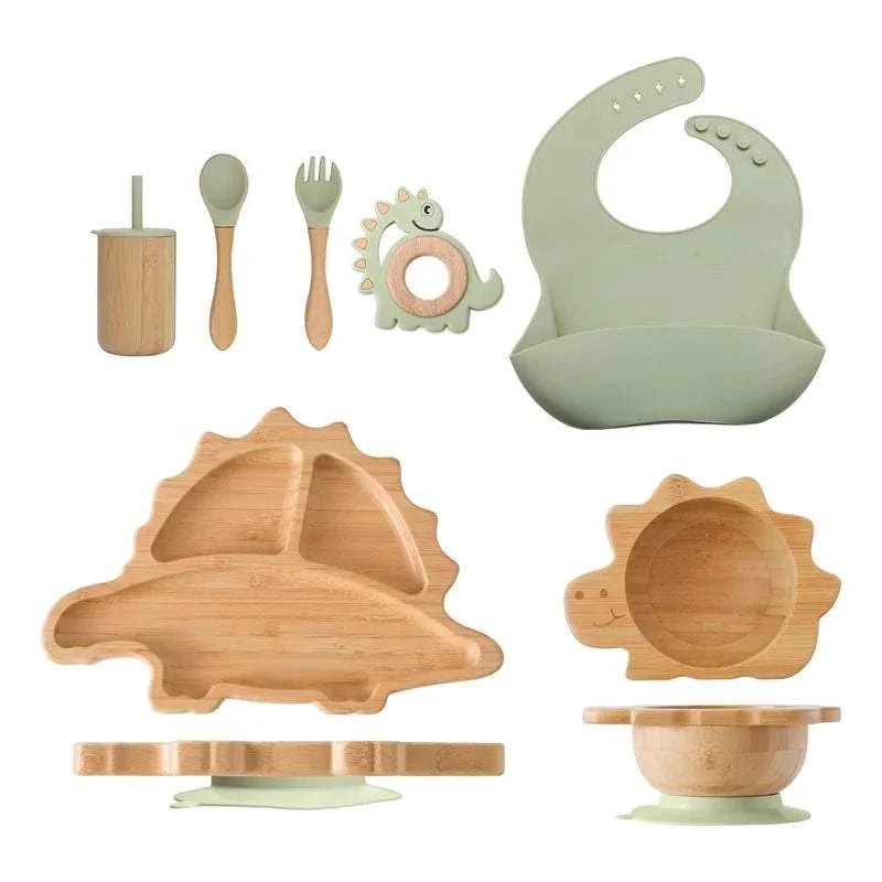 Baby Bamboo Tableware Sets - Oliver & Company Montessori Toys