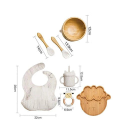 Baby Bamboo Tableware Sets - Oliver & Company Montessori Toys