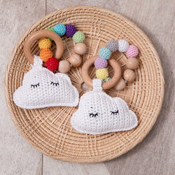 Baby Crochet Cloud Rattles - Oliver & Company Montessori Toys