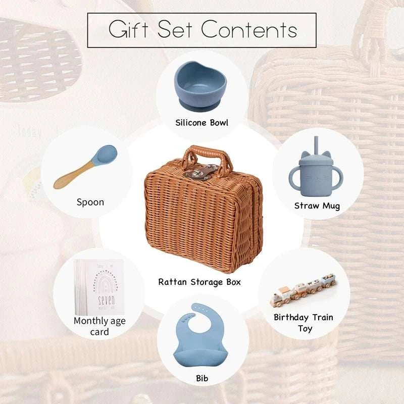 Baby Picnic Basket Box Set - Oliver & Company Montessori Toys