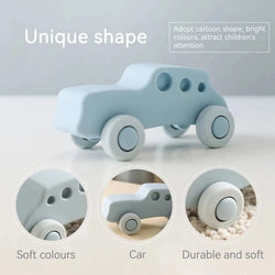 Baby Silicone Car Toys - Oliver & Company Montessori Toys