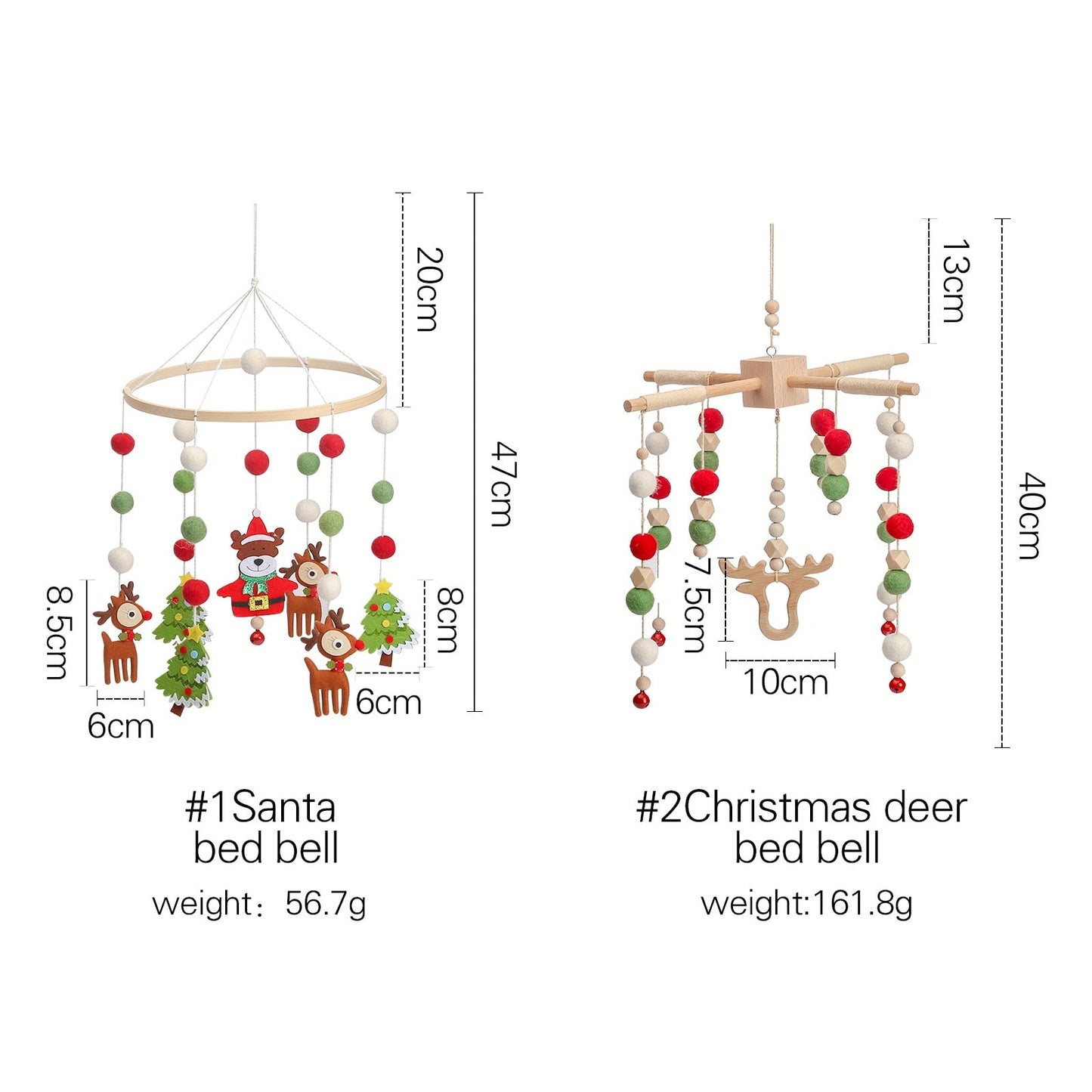 Baby's 1st Christmas Crib Mobile - Oliver & Company Montessori Toys