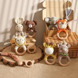 Baby's 1st Crochet Rattle Gift Set - Oliver & Company Montessori Toys