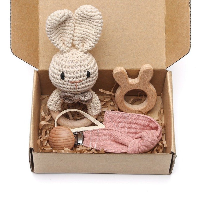 Baby's 1st Crochet Rattle Gift Set - Oliver & Company Montessori Toys