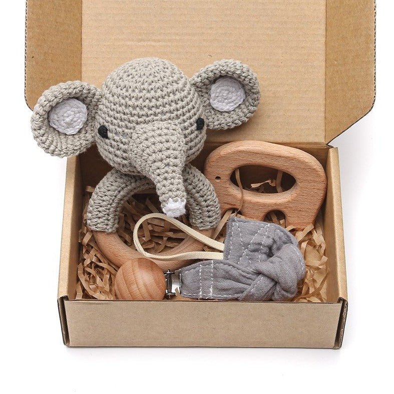 Baby's 1st Crochet Rattle Gift Set - Oliver & Company Montessori Toys