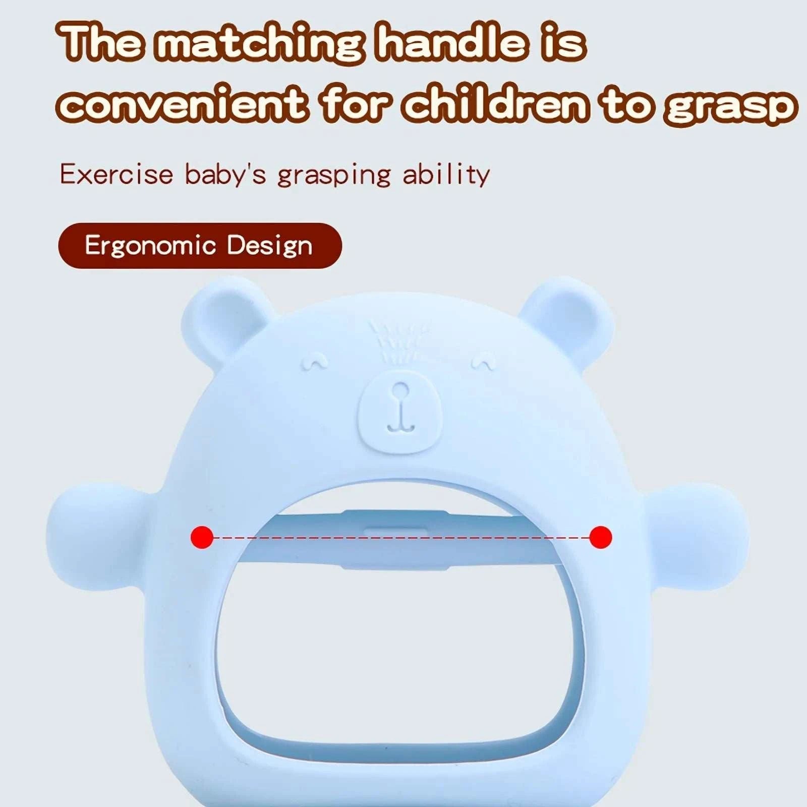 Bear Silicone Teethers for Baby - Oliver & Company Montessori Toys