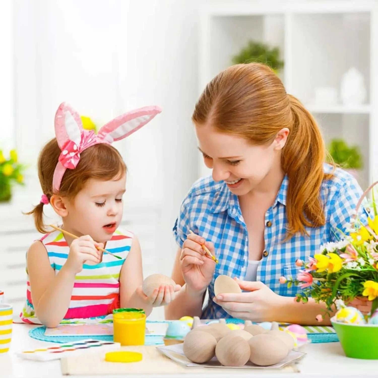 DIY Wooden Easter Eggs - Oliver & Company Montessori Toys