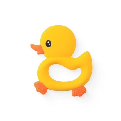 Duck Silicone Teether for Newborns (0-12 Months) - Oliver & Company Montessori Toys