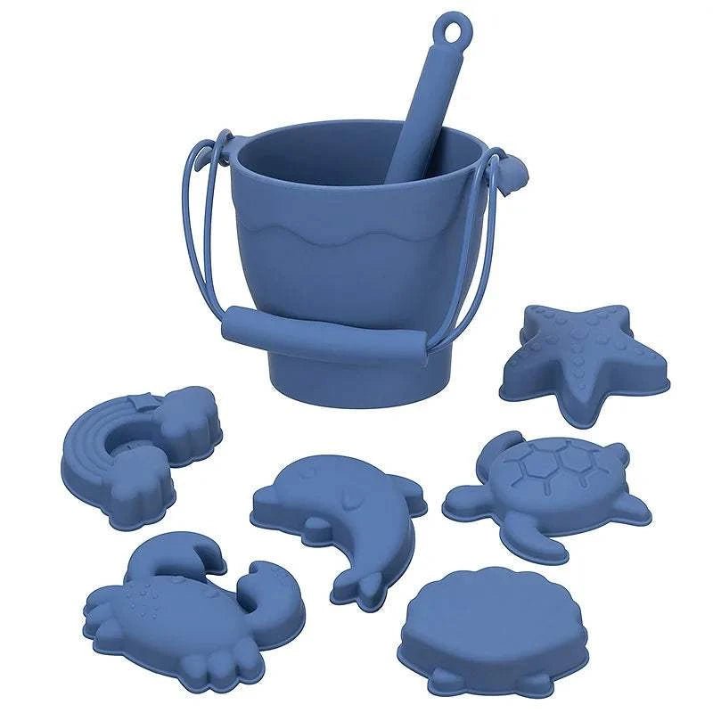 Eco-Friendly Silicone Beach Toys Set - Oliver & Company Montessori Toys