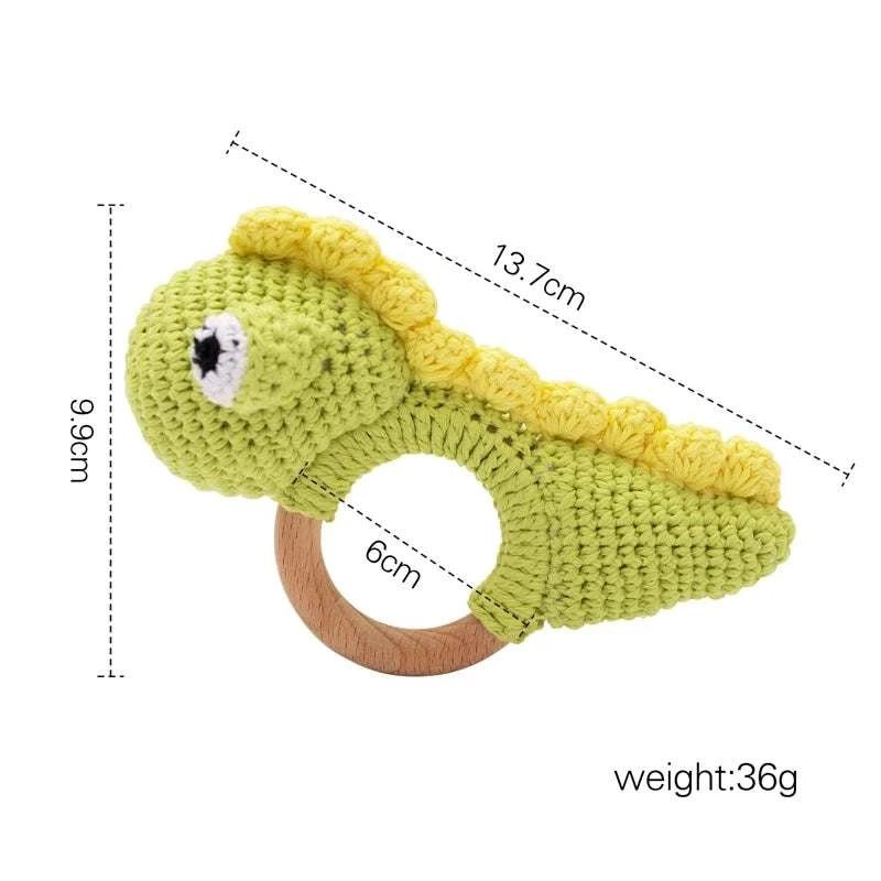 Handmade Wooden Crochet Rattles - 14 Styles - Oliver & Company Montessori Toys