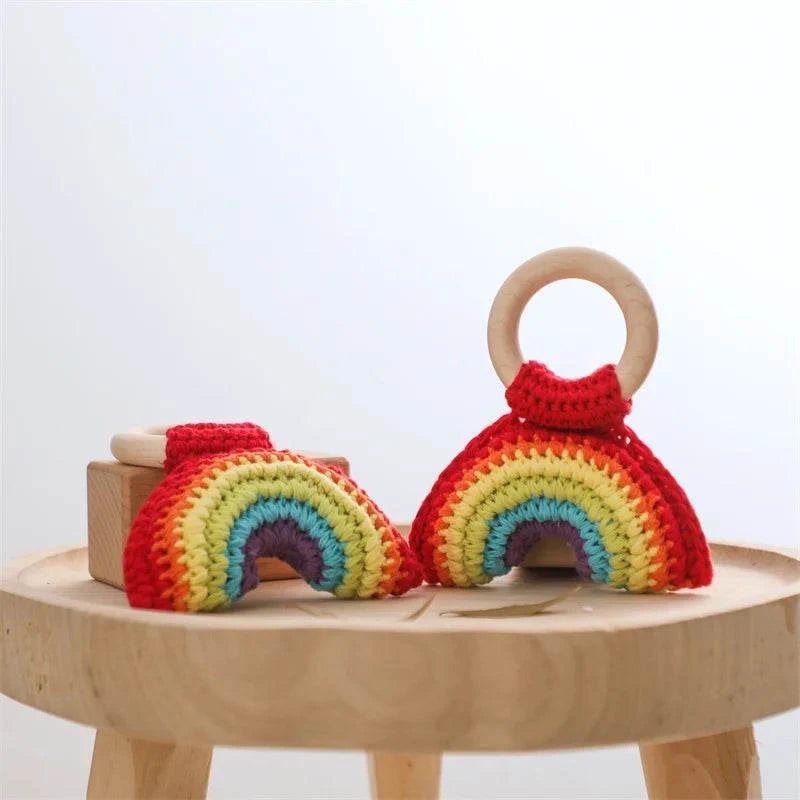 Handmade Wooden Crochet Rattles - 14 Styles - Oliver & Company Montessori Toys