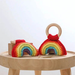 Handmade Wooden Crochet Rattles - 14 Styles - Oliver & Company Montessori Toys