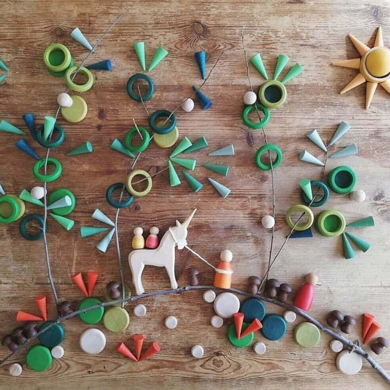 Mandala Loose Parts Open-End Play Materials - Oliver & Company Montessori Toys
