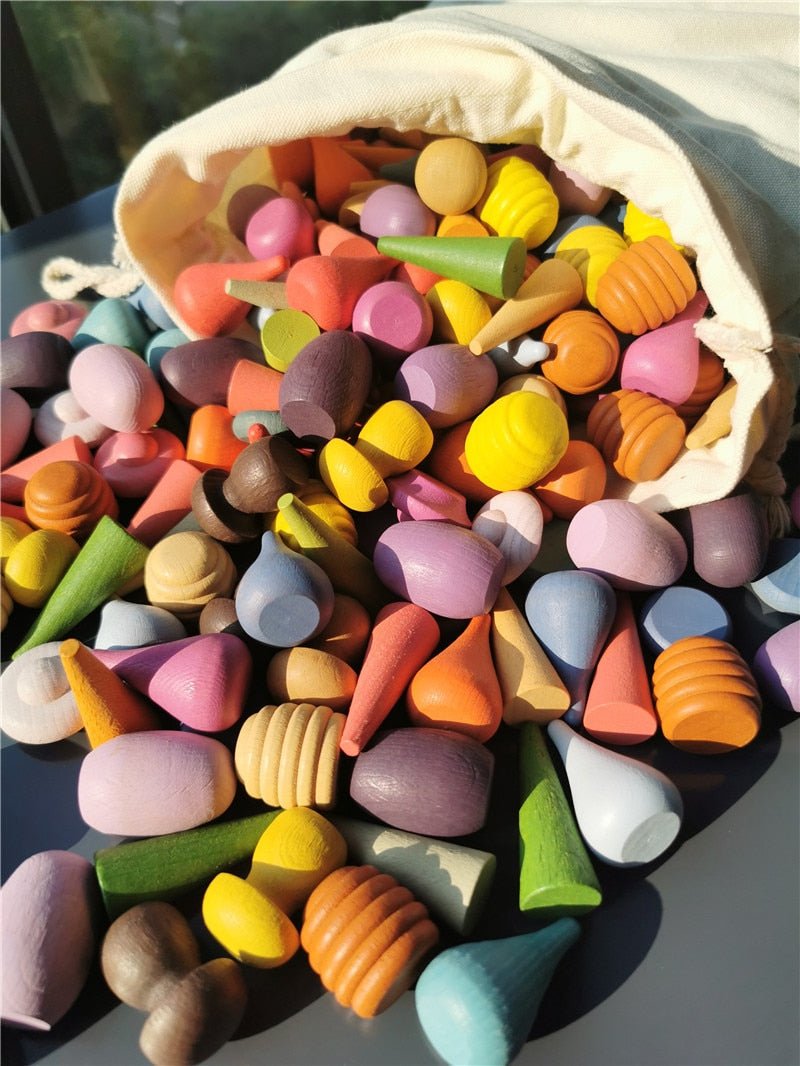 Montessori 6-Piece Mandala Loose Parts Set - Oliver & Company Montessori Toys