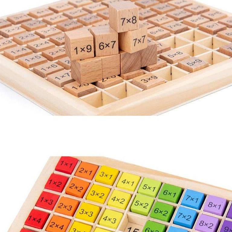 Montessori 99 Multiplication Table Teaching Aide - Oliver & Company Montessori Toys