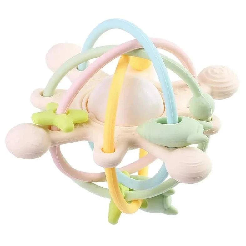 Teether Rattle Ball Montessori Ball Rattle Teether by Oliver & Company