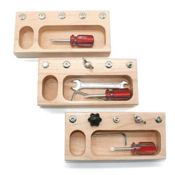 Montessori Busy Board Screwdriver and Bolt Set - Oliver & Company Montessori Toys