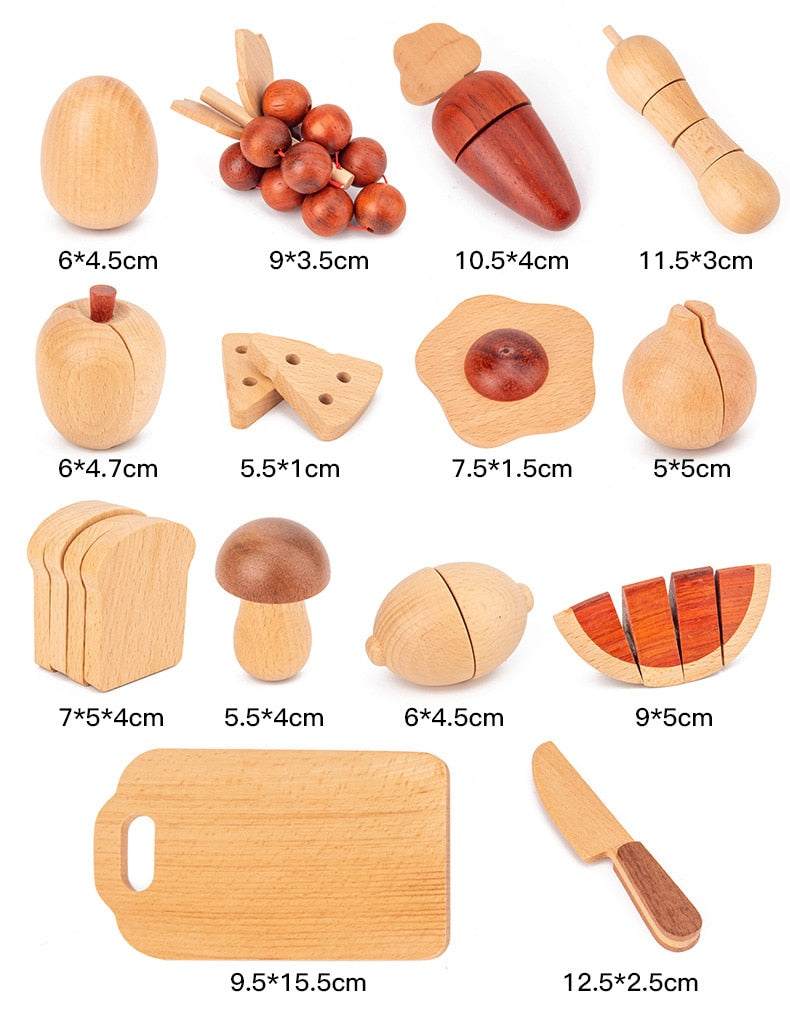 Montessori Children's Natural Wood Simulation Kitchen Sets - Oliver & Company Montessori Toys