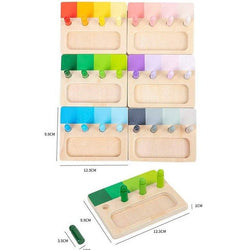 Montessori Color Matching Peg Boards - Oliver & Company Montessori Toys