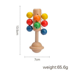 Montessori Colorful Wooden Musical Rattle - Oliver & Company Montessori Toys