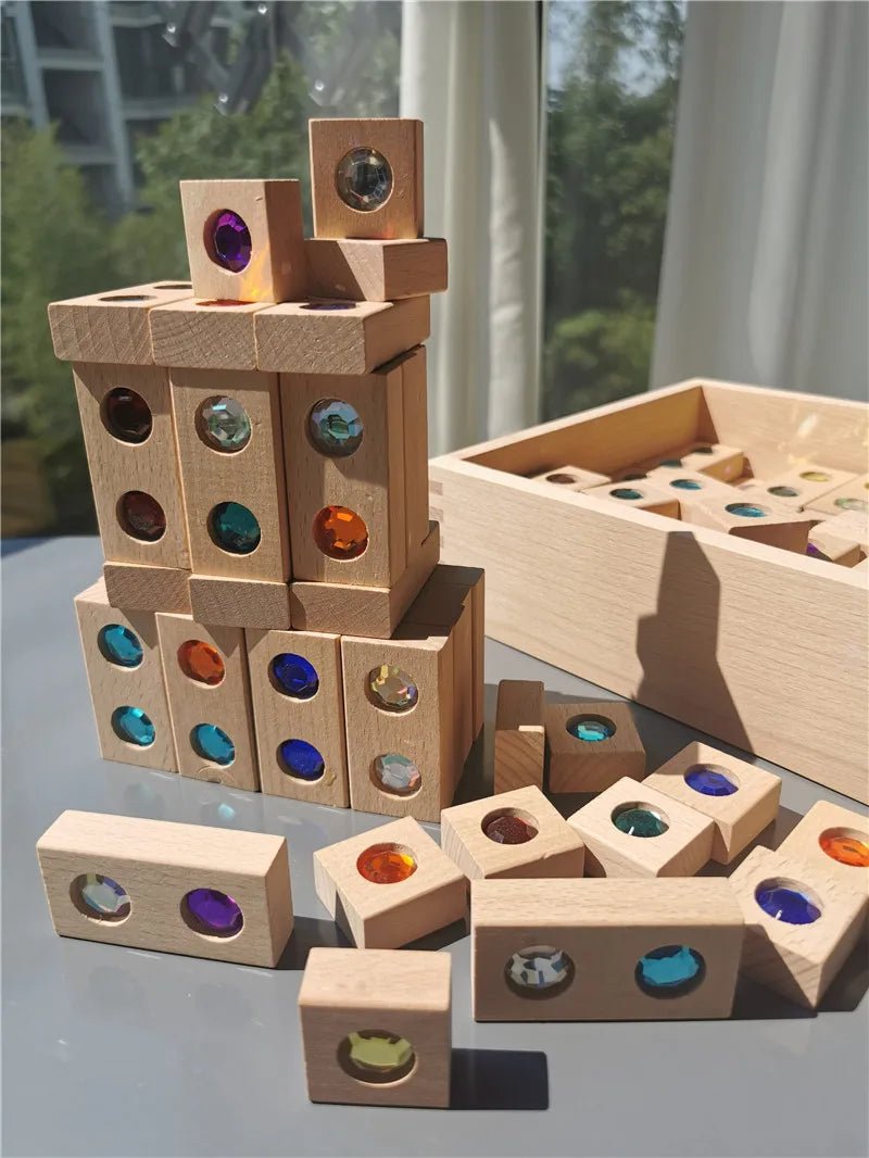 Montessori Gemstone Diamond Bricks - Oliver & Company Montessori Toys