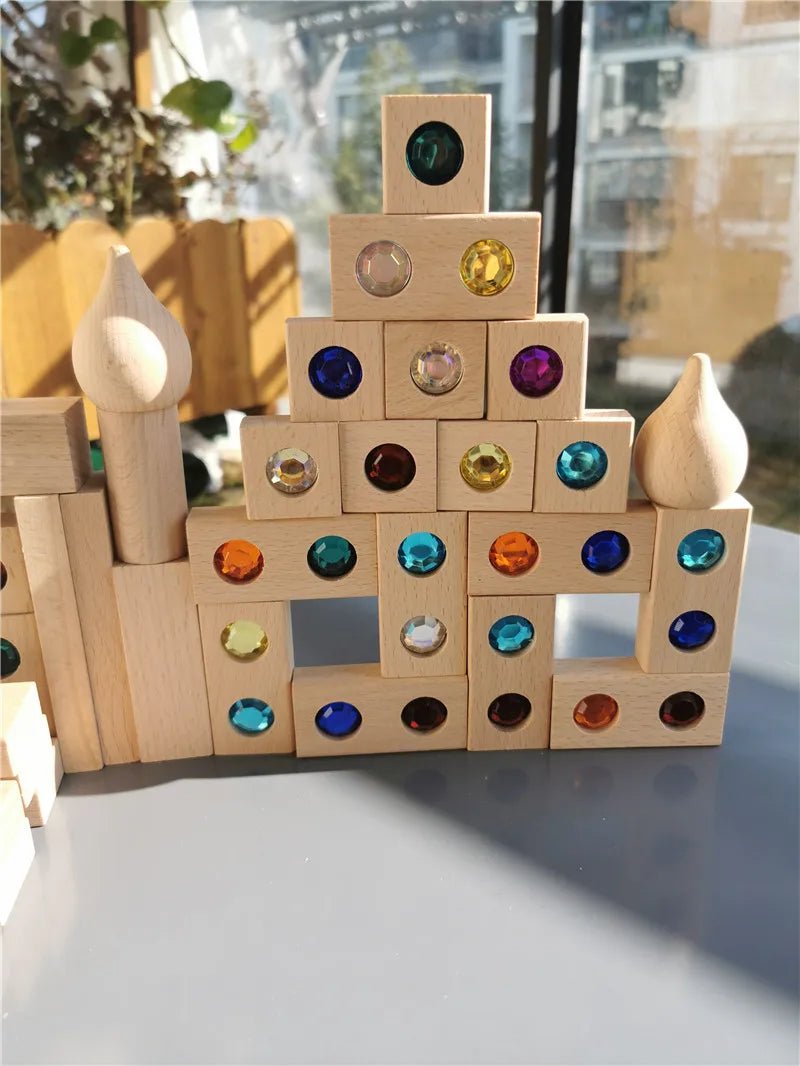 Montessori Gemstone Diamond Bricks - Oliver & Company Montessori Toys